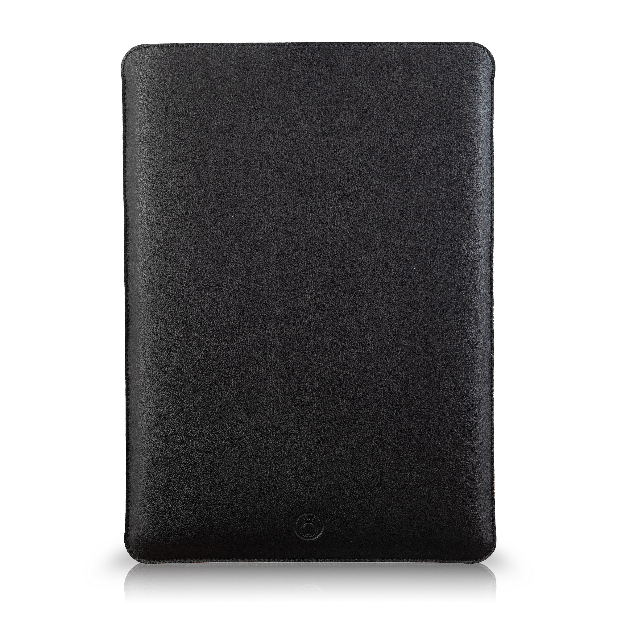 Husa laptop  MacBook 15 inch  UNIKA  piele PU cu lana din fibre naturale  negru